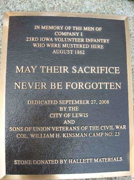 COMPANY I 23RD IOWA VOLUNTEER INFANTRY WAR MEMORIAL