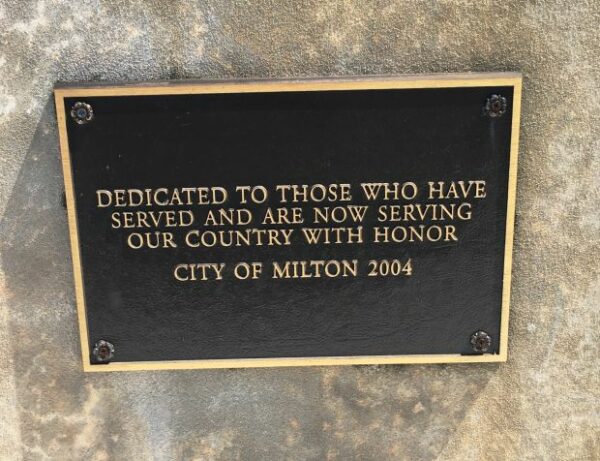 SANTA ROSA COUNTY MEMORIAL PLAZA FALLEN NOT FORGOTTEN PLAQUE