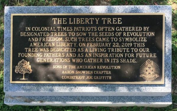 SANTA ROSA COUNTY VETERANS MEMORIAL PLAZA THE LIBERTY TREE PLAQUE