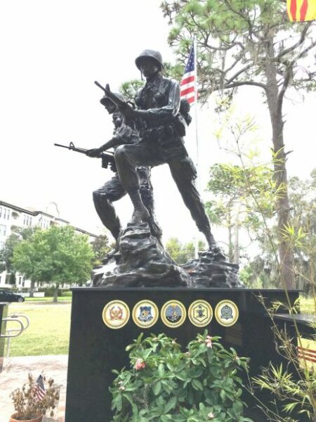 CITY OF ORLANDO VIETNAM WAR MEMORIAL STATUES SIDE B
