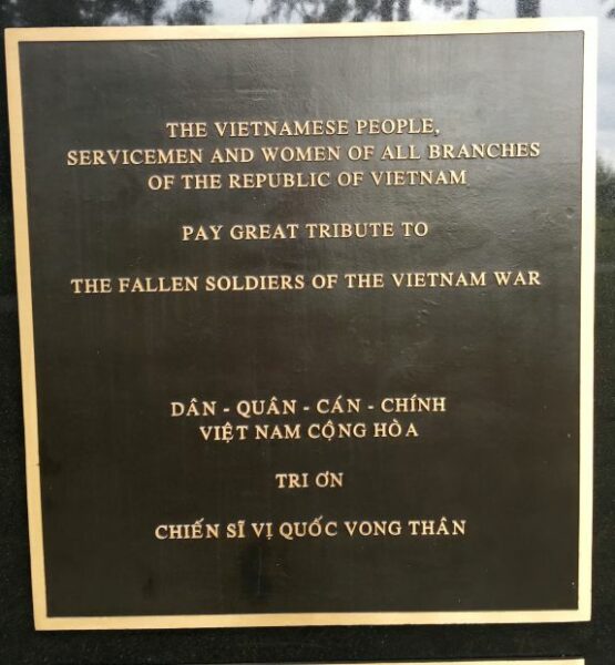 CITY OF ORLANDO VIETNAM WAR MEMORIAL PLAQUE