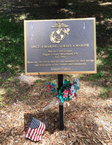 ONCE A MARINE ALWAYS A MARINE MEMORIAL PLAQUE