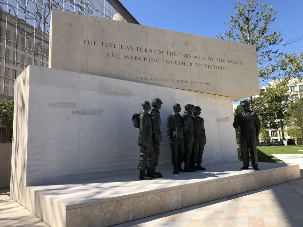 DWIGHT D. EISENHOWER MEMORIAL STATUES A