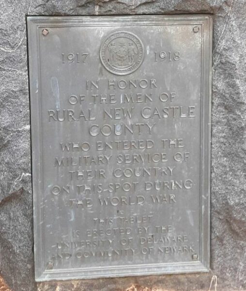 RURAL NEW CASTLE WORLD WAR I MEMORIAL PLAQUE