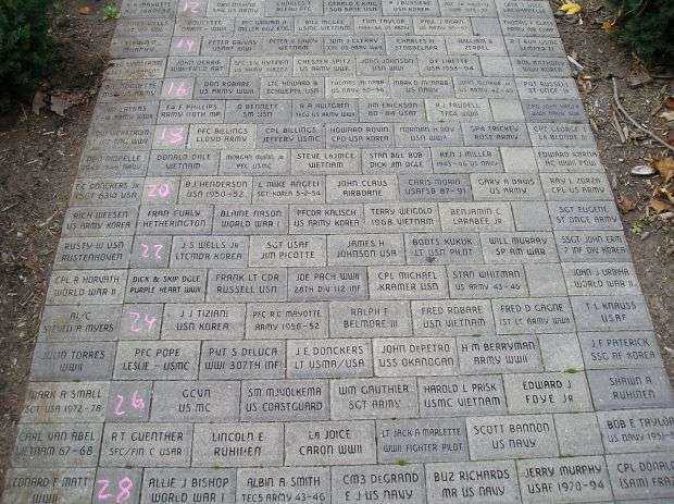 MARQUETTE AREA VETERANS MEMORIAL BRICKS