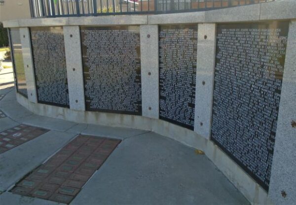 WESTERN SLOPE VIETNAM WAR MEMORIAL PARK HONOR ROLL WALL
