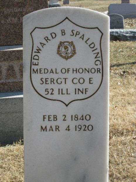 SERGT. EDWARD B. SPALDING MEDAL OF HONOR GRAVESTONE