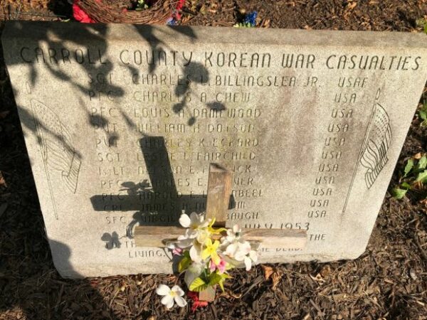 CARROLL COUNTY KOREAN WAR CASUALTIES WAR MEMORIAL