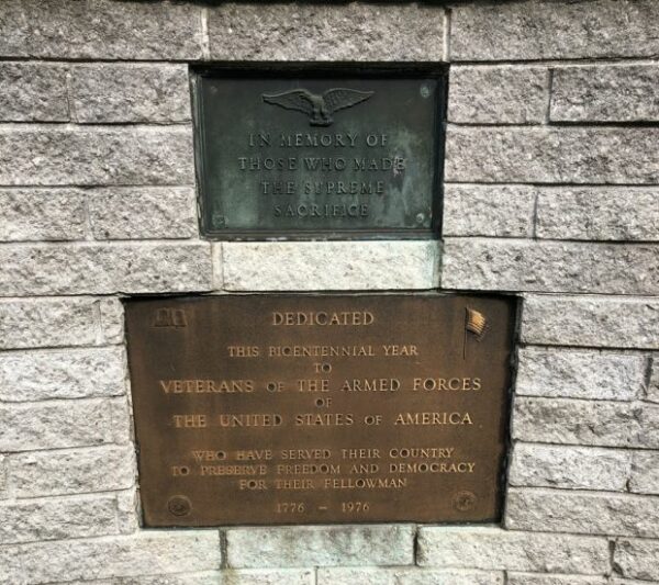 REISTERSTOWN VETERANS MEMORIAL PLAQUE