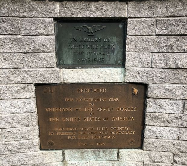 REISTERSTOWN VETERANS MEMORIAL PLAQUE