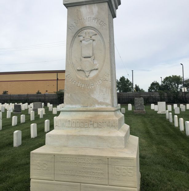 A.W. DODGE POST 44 G.A.R. CIVIL WAR MEMORIAL SIDE A