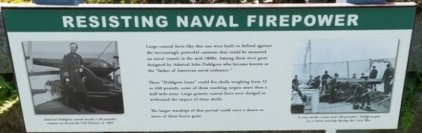 RESISTING NAVAL FIREPOWER MEMORIAL PLAQUE