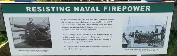 RESISTING NAVAL FIREPOWER MEMORIAL PLAQUE