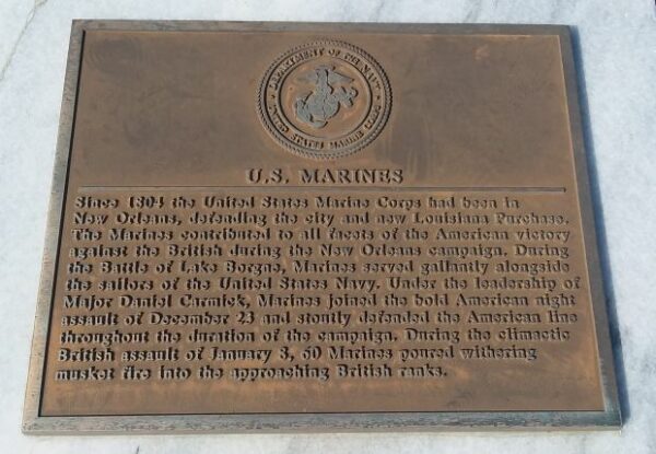 U.S MARINES WAR MEMORIAL PLAQUE