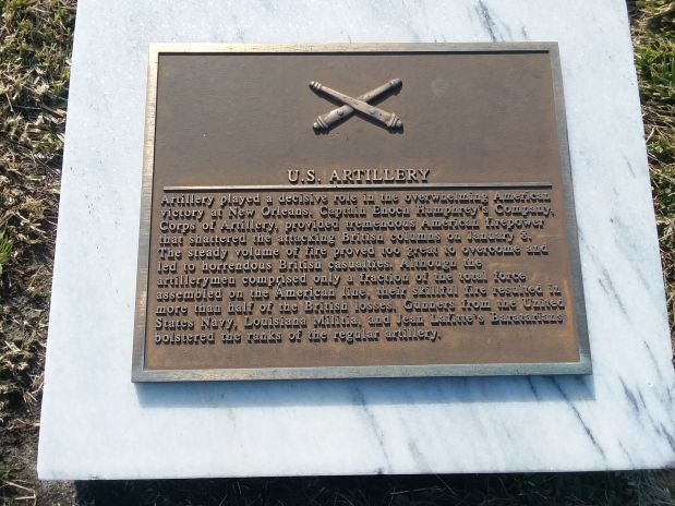 U.S. ARTILLERY WAR MEMORIAL PLAQUE