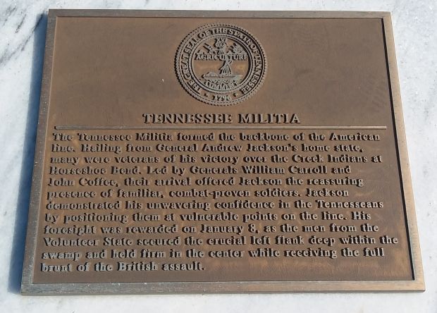 TENNESSEE MILITIA WAR MEMORIAL PLAQUE
