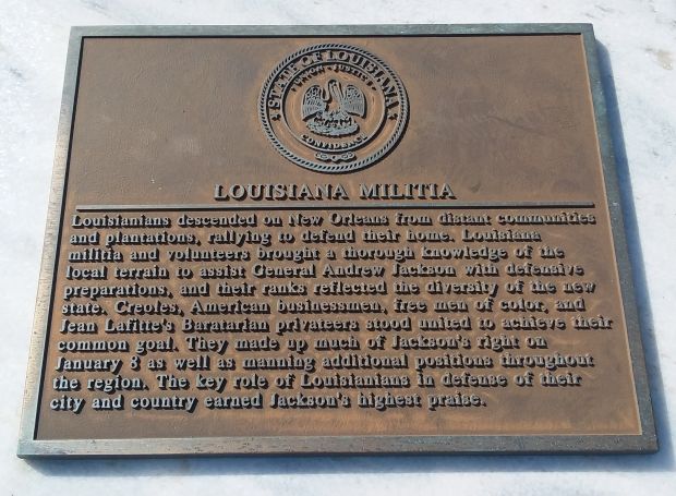 LOUISIANA MILITIA WAR MEMORIAL PLAQUE