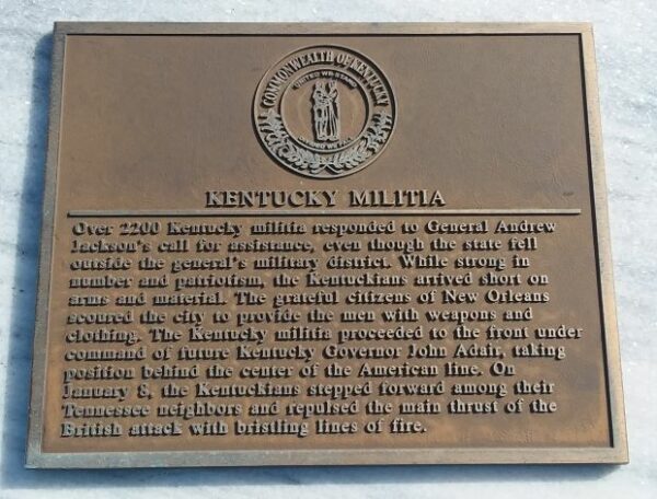 KENTUCKY MILITIA WAR MEMORIAL PLAQUE