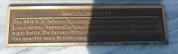 44TH U.S. INFANTRY WAR MEMORIAL PLAQUE