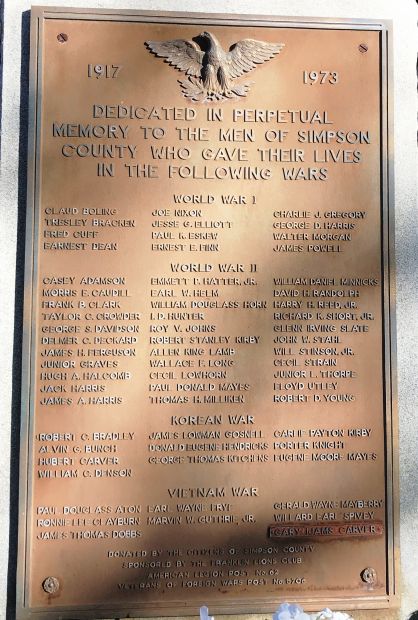 SIMPSON COUNTY WAR VETERANS