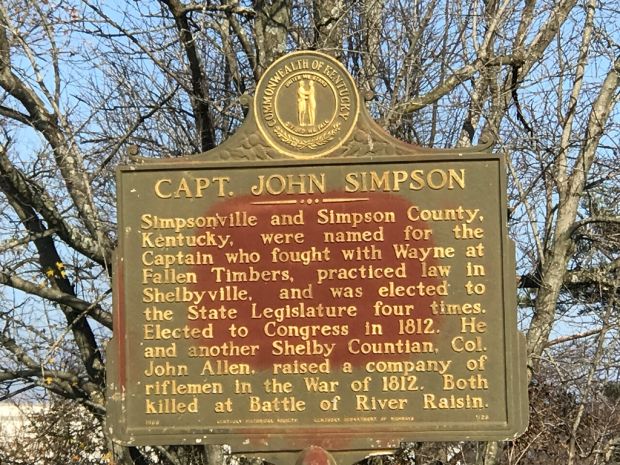 CAP[T. JOHN SIMPSON WAR MEMORIAL MARKER