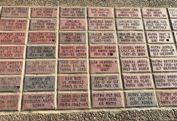 ROSINE AREA VETERANS MEMORIAL BRICKS SECTION C