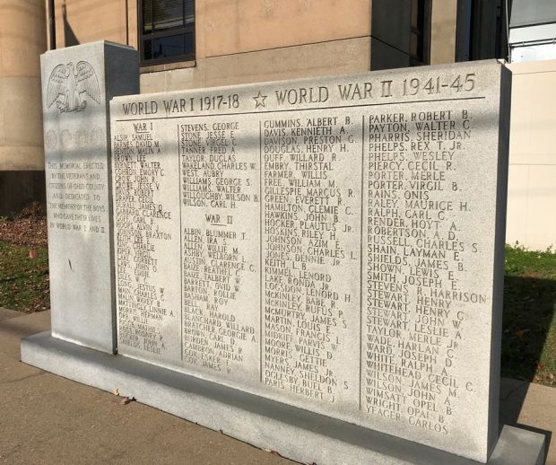 OHIO COUNTY WORLD WAR I AND II MEMORIAL