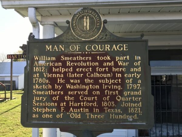 MAN OF COURAGE WAR MEMORIAL MARKER