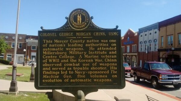 COLONEL GEORGE MORGAN CHINN, USMC WAR MEMORIAL MARKER