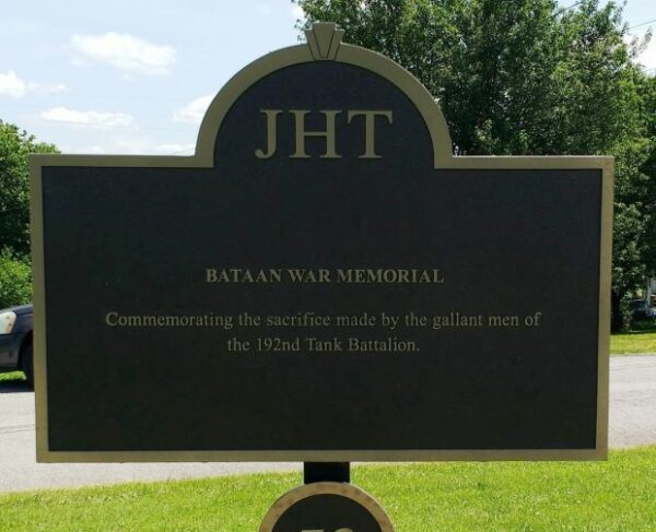 BATAAN WAR MEMORIAL MARKER