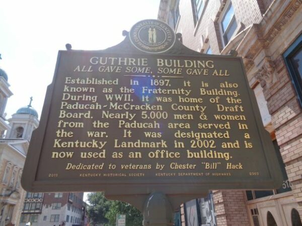 GUTHRIE BUILDING WAR MEMORIAL MARKER