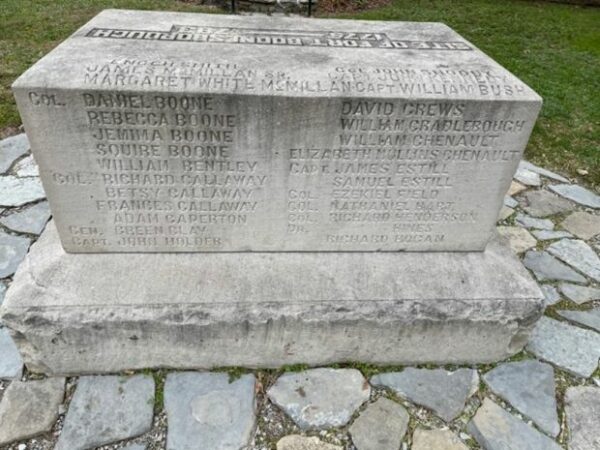 SITE OF FORT BOONSBOROUGH WAR MEMORIAL SIDE B