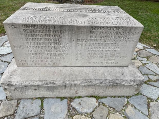 SITE OF FORT BOONSBOROUGH WAR MEMORIAL SIDE B