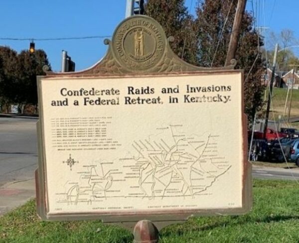 A MASTERFUL RETREAT WAR MEMORIAL MARKER BACK