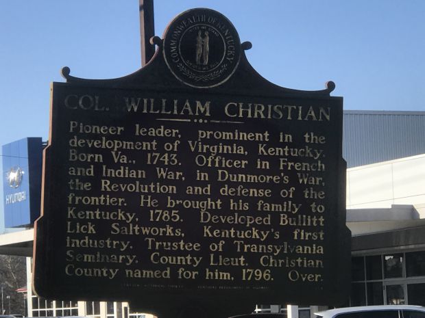 COL. WILLIAM CHRISTIAN WAR MEMORIAL MARKER