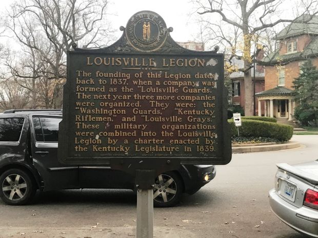 LOUISVILLE LEGION WAR MEMORIAL MARKER FRONT