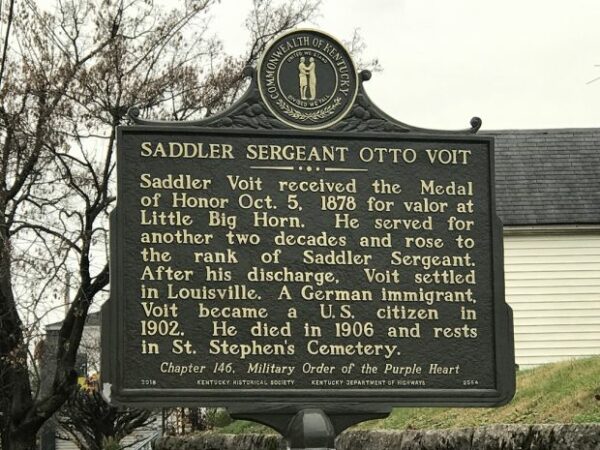 SADDLER SERGEANT OTTO VOIT MEDAL OF HONOR WAR MEMORIAL MARKER