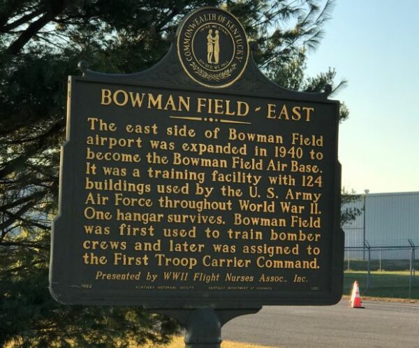 BOWMAN FIELD-EAST WAR MEMORIAL MARKER FRONT