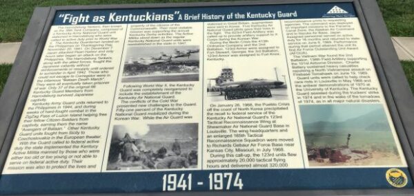 “FIGHT AS KENTUCKIANS” WAR MEMORIAL PANEL 1941-1974
