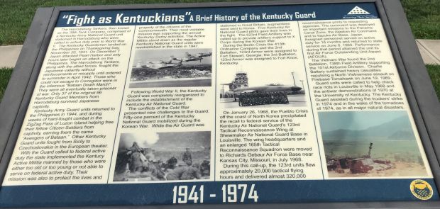 “FIGHT AS KENTUCKIANS” WAR MEMORIAL PANEL 1941-1974