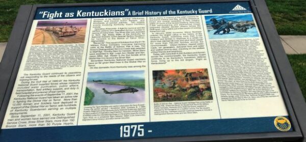 “FIGHT AS KENTUCKIANS” WAR MEMORIAL PANEL 1975