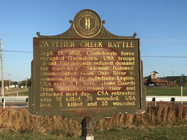 PANTHER CREEK BATTLE WAR MEMORIAL MARKER