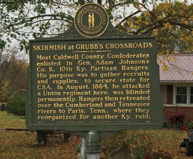 SKIRMISH AT GRUBB’S CROSSROADS WAR MEMORIAL MARKER