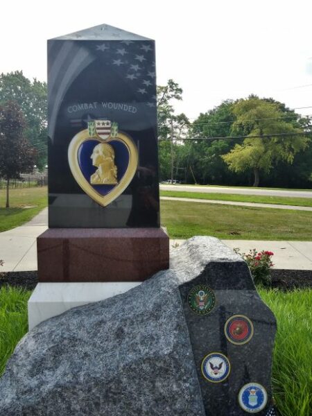 HUNTINGTON ORDER OF THE PURPLE HEART WAR MEMORIAL