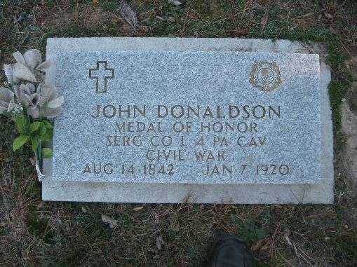 SERG. JOHN DONALDSON MEDAL OF HONOR GRAVESTONE