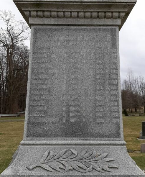 SAINT JOE G.A.R. CIVIL WAR MEMORIAL SIDE D