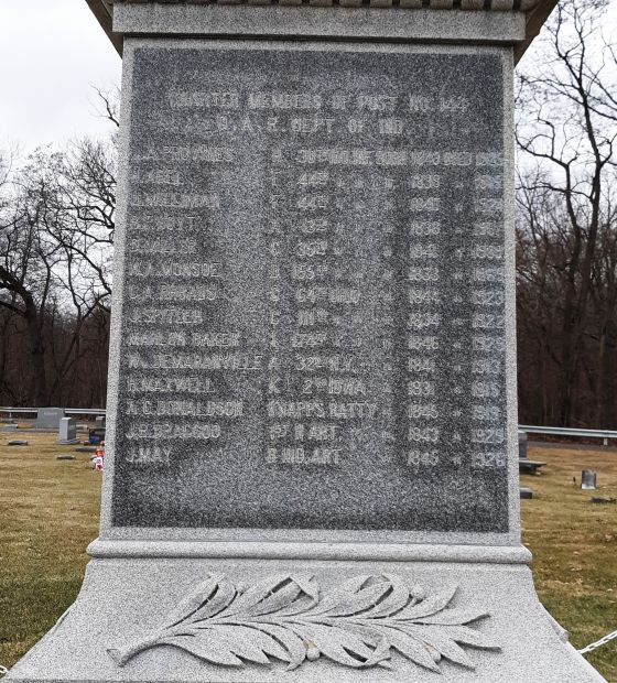 SAINT JOE G.A.R. CIVIL WAR MEMORIAL SIDE C