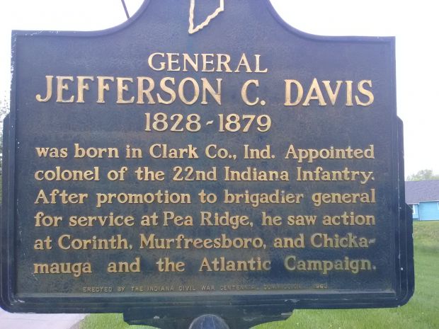 GENERAL JEFFERSON C. DAVIS WAR MEMORIAL MARKER