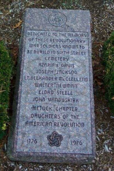 REVOLUTIONARY WAR SOLDIERS MEMORIAL STONE
