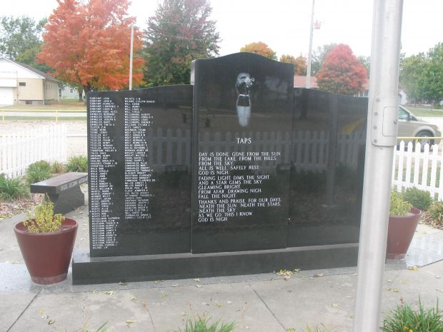 SIGEL AMERICAN LEGION POST 1134 WAR VETERANS MEMORIAL BACK